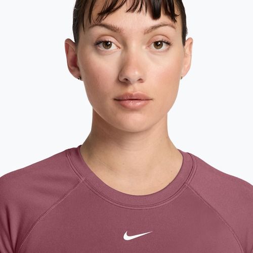 Koszulka treningowa damska Nike Pro Seamless pink smoke/white