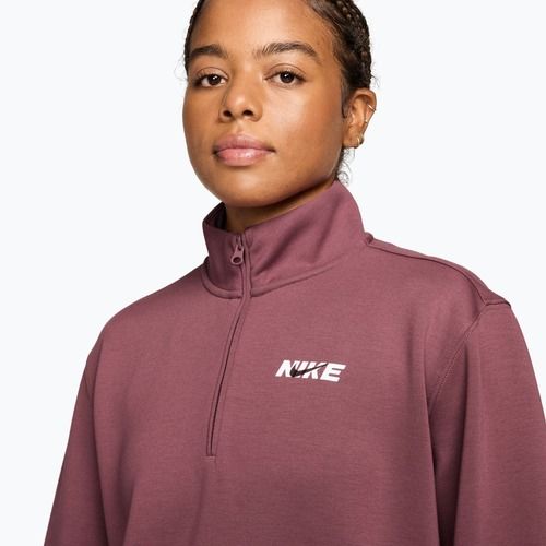 Bluza treningowa damska Nike Studio Fleece Sport pink smoke/mystic dates/white