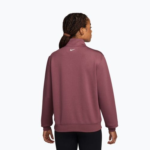 Bluza treningowa damska Nike Studio Fleece Sport pink smoke/mystic dates/white