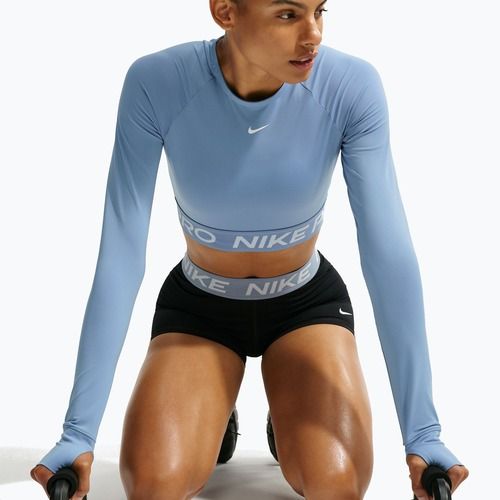 Longsleeve damski Nike Pro work blue/white