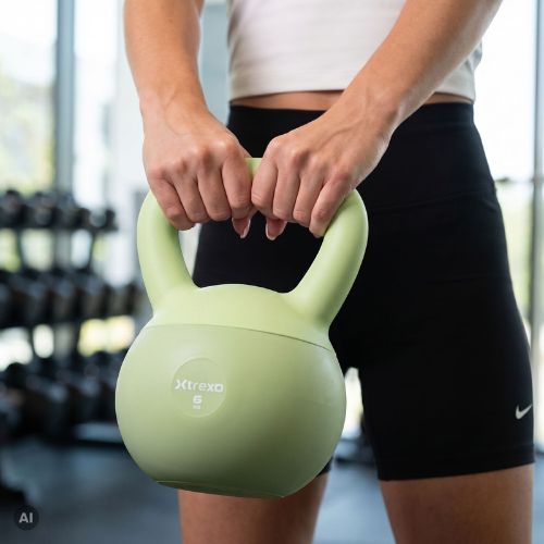 Kettlebell SOFT XTREXO 6 kg zielony