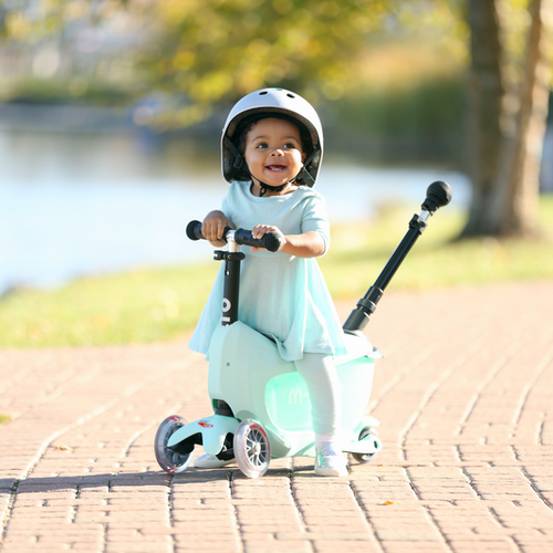 Hulajnoga trójkołowa dziecięca Micro Mini2go Deluxe Plus mint
