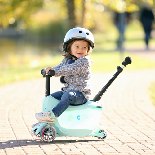 Hulajnoga trójkołowa dziecięca Micro Mini2go Deluxe Plus mint