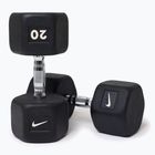 Hantel ogumowany Nike Strength Hex Dumbbell 20 kg black/white