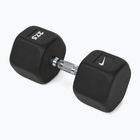 Hantel ogumowany Nike Strength Hex Dumbbell 27,5 kg black/white