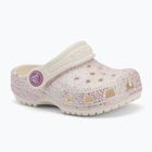 Klapki dziecięce Crocs Classic Glitter Clog Toddler oyster