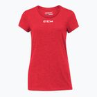 Koszulka damska CCM Crew Neck SR red