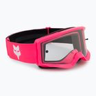 Gogle rowerowe dziecięce Fox Racing Main Core Jr pink/clear