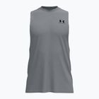 Koszulka treningowa męska Under Armour Left Chest Cut Off Tank steel light heather/black