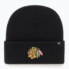 Czapka zimowa 47 Brand NHL Chicago Blackhawks Haymaker black