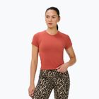 Koszulka do jogi damska Sweaty Betty Athlete Crop Seamless Workout terrazzo red