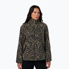 Bluza damska Sweaty Betty Plush Contrast Zip Up Fleece brown ink leopard print