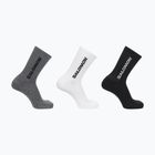 Skarpety Salomon Everyday Crew 3 pary black/white/med grey