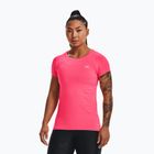 Koszulka treningowa damska Under Armour Heat Gear Armour pink shock/metallic silver