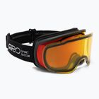 Gogle narciarskie Giro Roam black stacked/amber scarlet/yellow