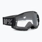 Gogle rowerowe dziecięce 100% Strata 2 Junior 50031-00007 black/clear