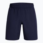 Spodenki treningowe męskie Under Armour Tech Woven Wordmark midnight navy/white