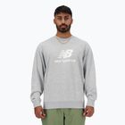 Bluza męska New Balance Stacked Logo French Terry Crew athletic grey