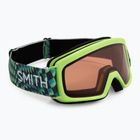 Gogle narciarskie dziecięce Smith Rascal Jr electric lime left turn/rc36