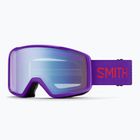 Gogle narciarskie Smith Tribute S1 fresh purple/blue sensor mirror antifog