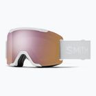 Gogle narciarskie Smith Squad S2 white vapor/chromapop everyday rose gold mirror
