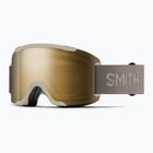 Gogle narciarskie Smith Squad S3 chalk/chromapop sun black gold mirror