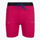 Spodenki damskie Under Armour Trail Run Fitted shaded fuchsia/black