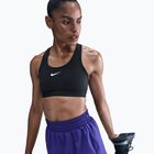 Biustonosz treningowy Nike Swoosh Medium Support black/white