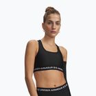 Biustonosz treningowy Under Armour Crossback Mid ultimate black/white