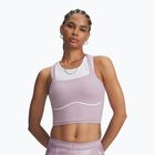 Koszulka treningowa damska Under Armour Meridian Contour Tank mauve pink/white/mauve pink