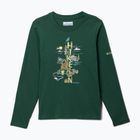 Longsleeve trekkingowy dziecięcy Columbia Dobson Pass Graphic Tee rain forest/hike on