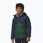 Kurtka dziecięca Columbia Powder Lite II Hooded rain forest/collegiate navy