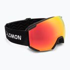 Gogle narciarskie dziecięce Salomon Radium black/mi mid red