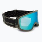 Gogle narciarskie Salomon Aksium 2.0 S olive night/ml mid blue