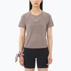 Koszulka do biegania damska Salomon Shakeout Air Cropp iron