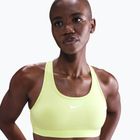Biustonosz treningowy Nike Swoosh Medium Support light lemon twist/stone mauve/white