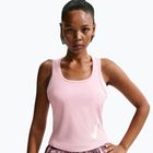 Koszulka do biegania damska Nike Swoosh Run Dri-Fit pink foam/photon dust/white