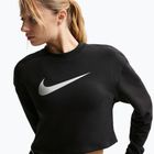 Bluza treningowa damska Nike Pro Dri-Fit Crew Neck black/metallic silver/white