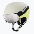 Kask narciarski dziecięcy HEAD Yuki Visor Jr lime swirl/silver/red