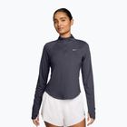 Longsleeve do biegania damski Nike Tempo Swoosh Run Dri-Fit 1/4-Zip LS gridiron/white