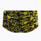 Bokserki pływackie męskie arena Fisk Low Waist Short black/yellow star
