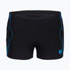 Bokserki pływackie męskie arena Graphic Swim Short black/turquoise