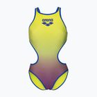 Strój pływacki jednoczęściowy damski arena One Shaded Print Tech One Back artic lime violetta multi/neon blue