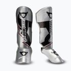 Ochraniacze piszczeli i stóp Venum Ringhorns Charger Shin silver/black