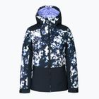 Kurtka snowboardowa dziecięca ROXY Silverwinter true black black flowers