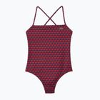 Strój kąpielowy jednoczęściowy damski Lacoste MF7264 penumbra/alizarin /red
