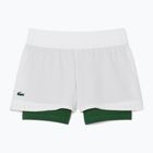 Spodenki tenisowe damskie Lacoste GF8598 white/green