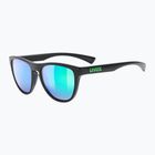 Okulary przeciwsłoneczne UVEX Esntl Spirit black matt/mirror green