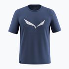 Koszulka męska Salewa Solidlogo Dry dark denim