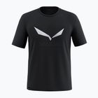 Koszulka męska Salewa Solidlogo Dry black out